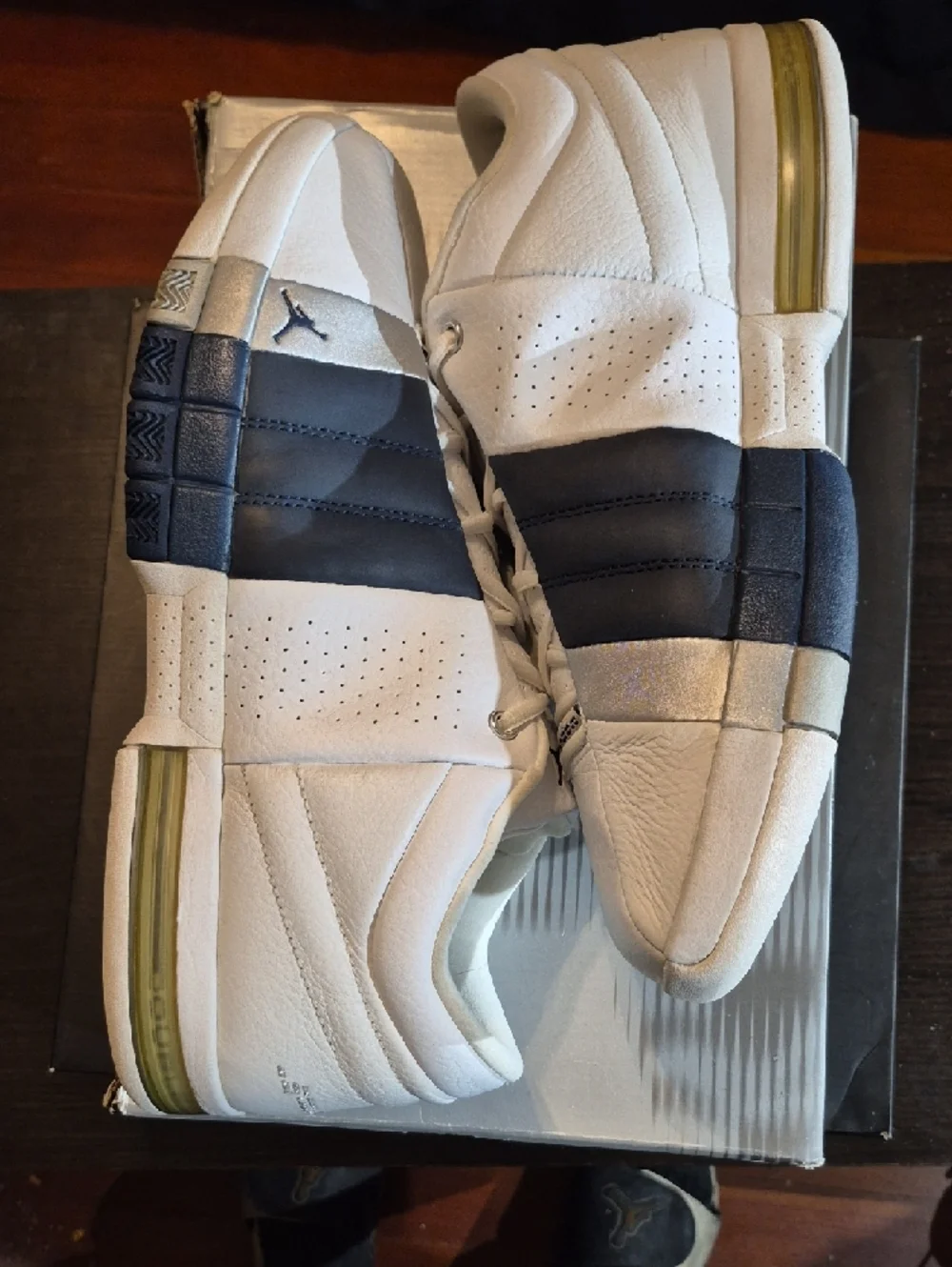 Jordan Team Elite Low Rare 'White Midnight Navy' (2002) EUC W/OG BOX